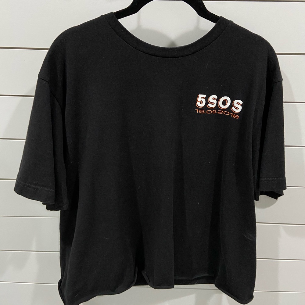 5SOS Black Cropped Youngblood Era T Shirt